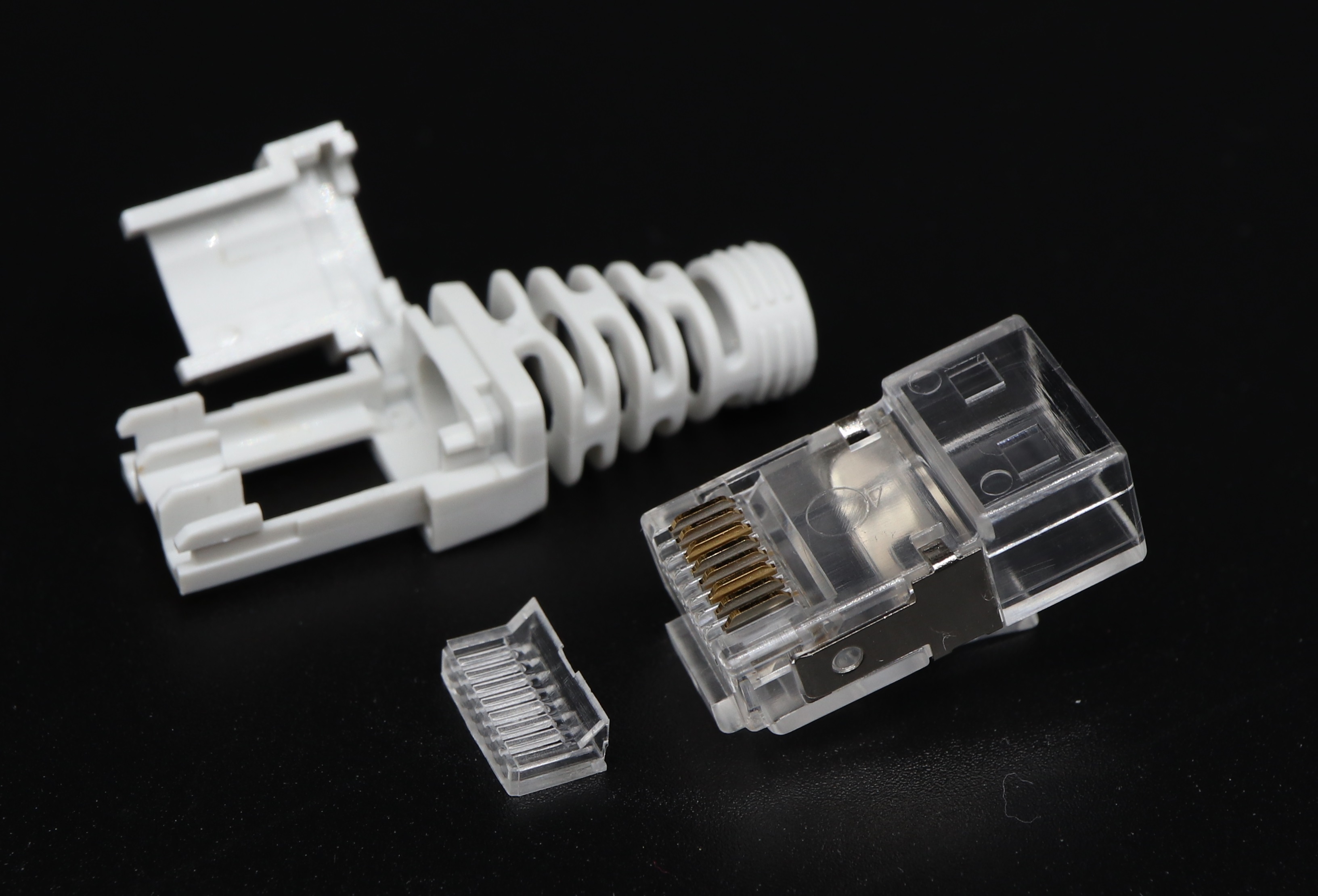 C6 8P8C-F STP RJ45 Modular Plug with special Boot